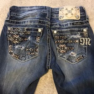 Size 24 miss me boot cut jeans